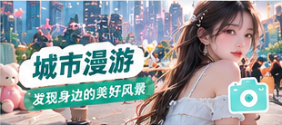 城市街区的慢步影像